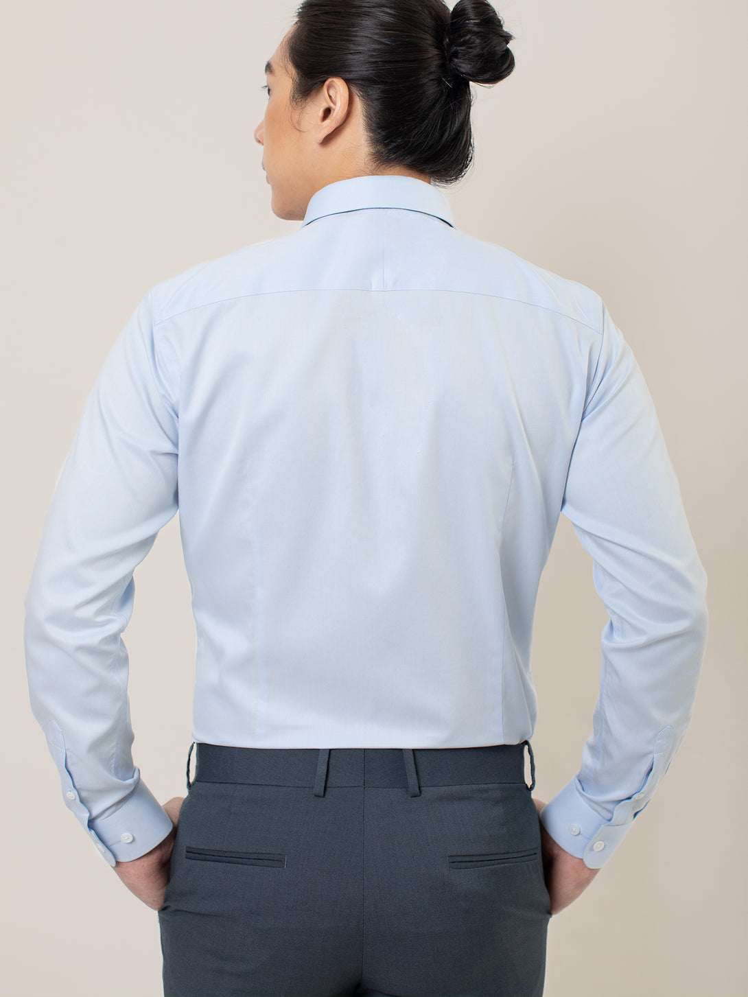 Light Blue Non-Iron Twill Shirt | Corrington Co