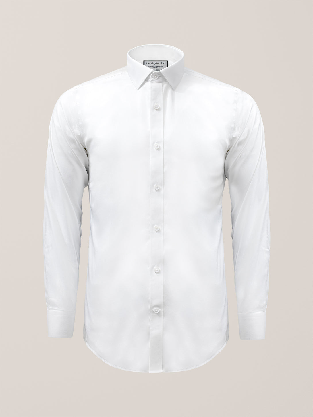 White Non-Iron Twill Shirt | Corrington Co